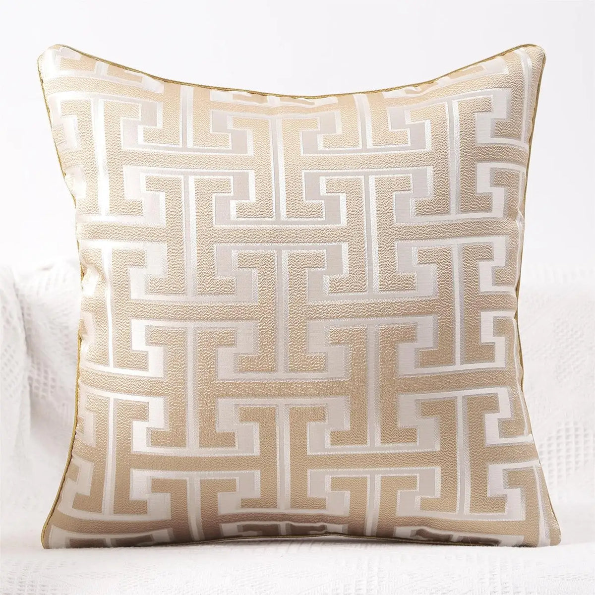 Serenite Stripe - Housse de Coussin Rayée en Coton