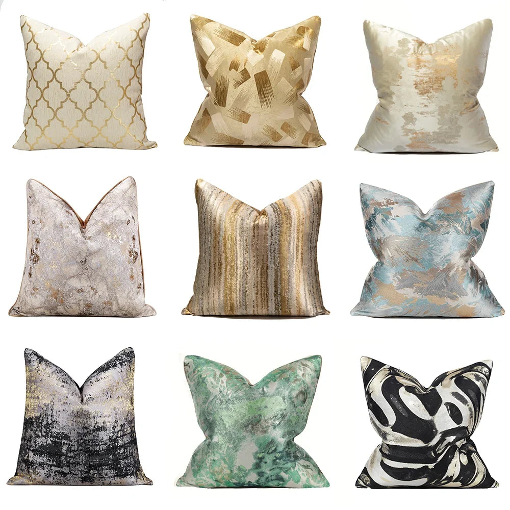 LuminaRest - Housse de Coussin Motif Abstrait