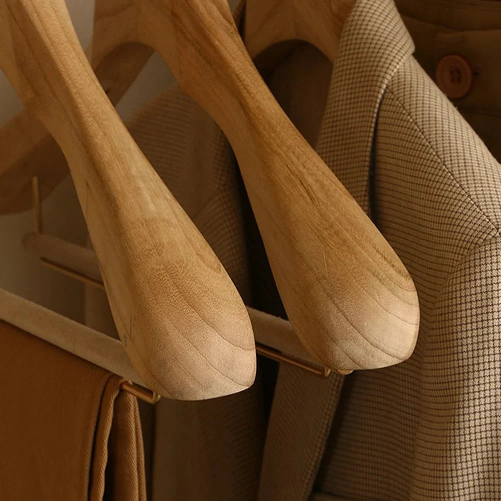 Cintres larges en bois, lot de 3