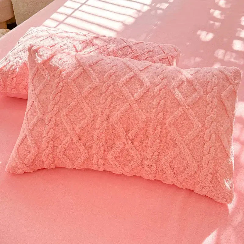 Textured Velvet-Feel Pillowcase Set of 2