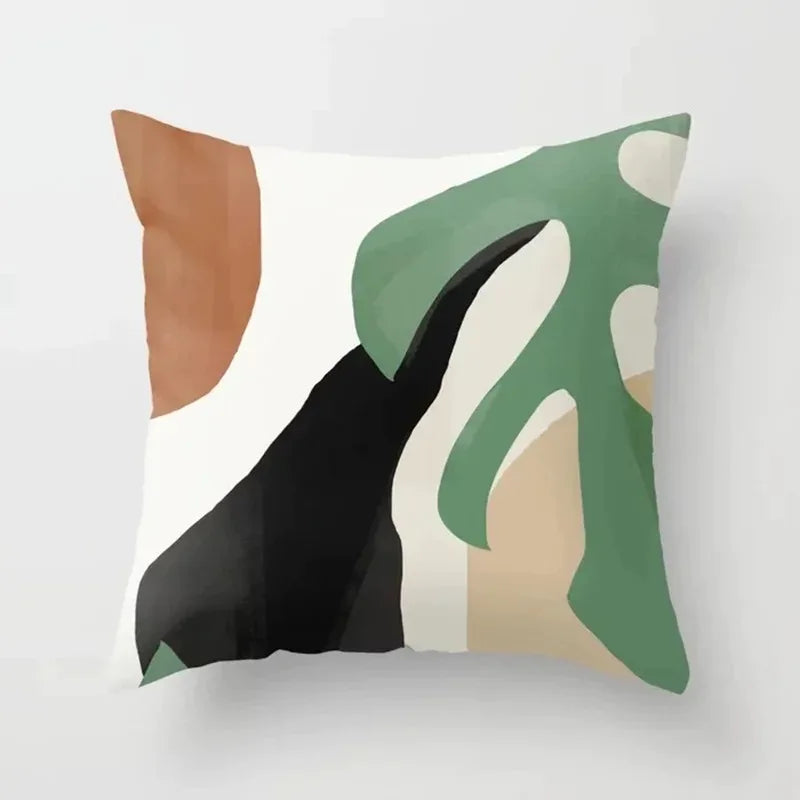 VelvetHaven - Housse de Coussin Velours Botanique