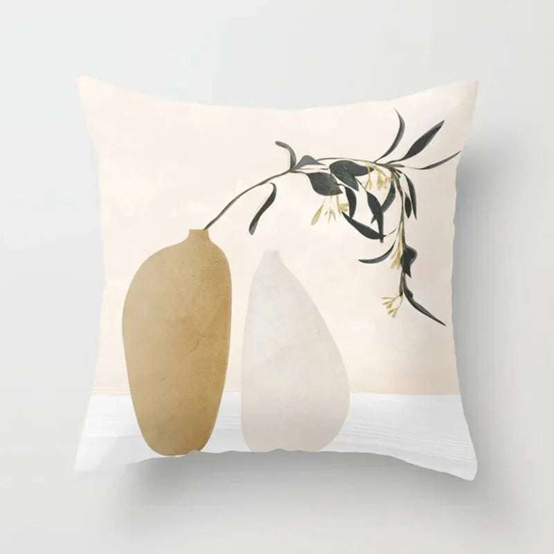 VelvetHaven - Housse de Coussin Velours Botanique
