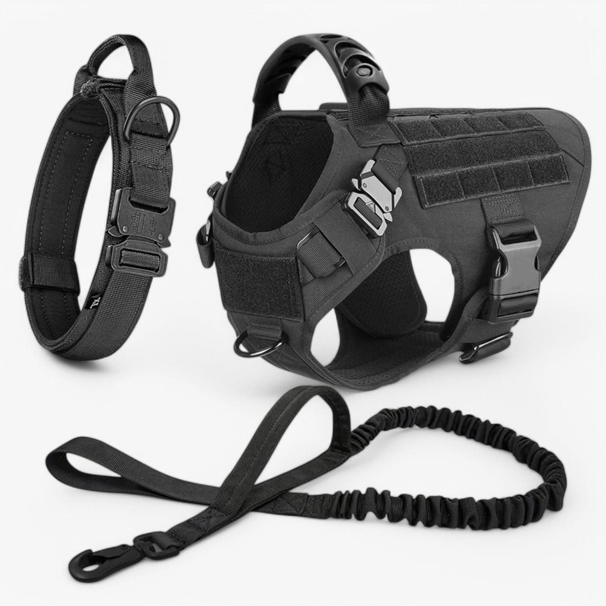 Nylon Vest Dog Harness with Handle and Reflectors