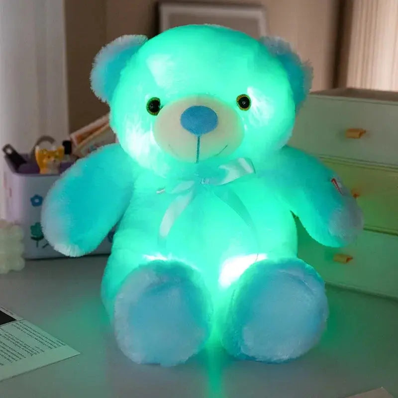 LED Light-Up Teddy Bear Plush, Colour Changing