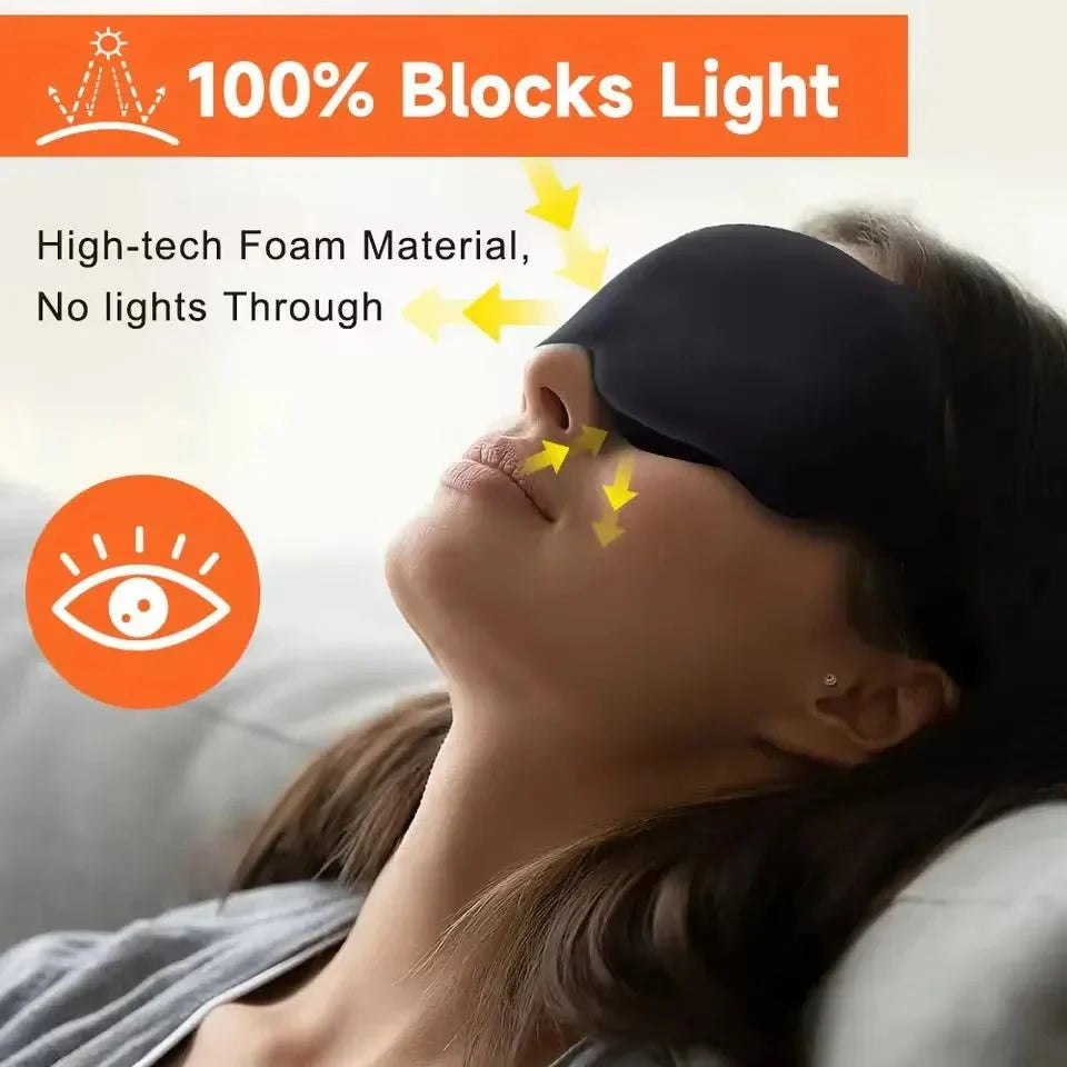 Pilltravel Masque de Sommeil 6D Mémoire de Forme
