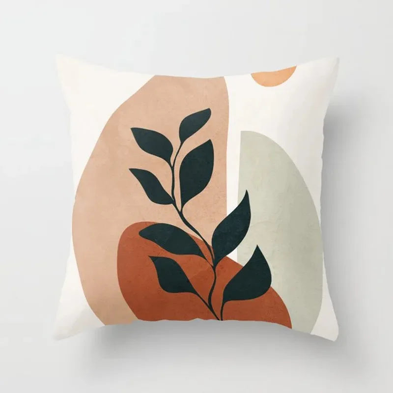 VelvetHaven - Housse de Coussin Velours Botanique