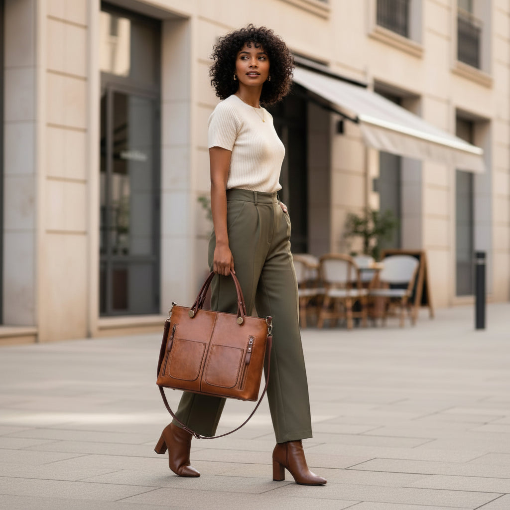Sac Bandoulière Femme en Cuir PU | Élégance Pratique et Polyvalente pour Toutes les Occasions 1