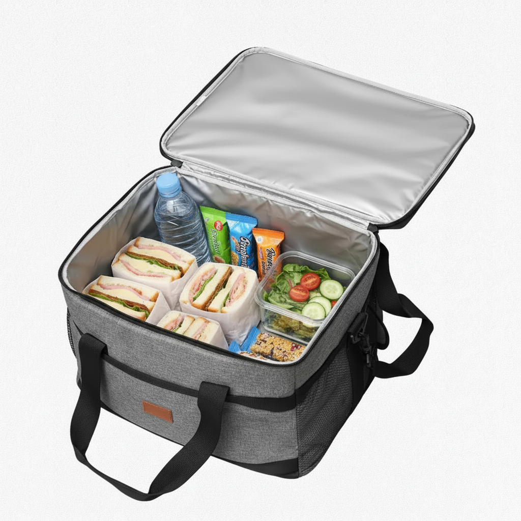 Sac Isotherme Repas en Polyester Résistant | Design Élégant pour Conserver Vos Boissons Fraîches en Plage