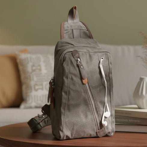Sac à Dos Femme en Toile Cirée RUGVANA | Élégance Imperméable pour un Style Actif et Organisé 1