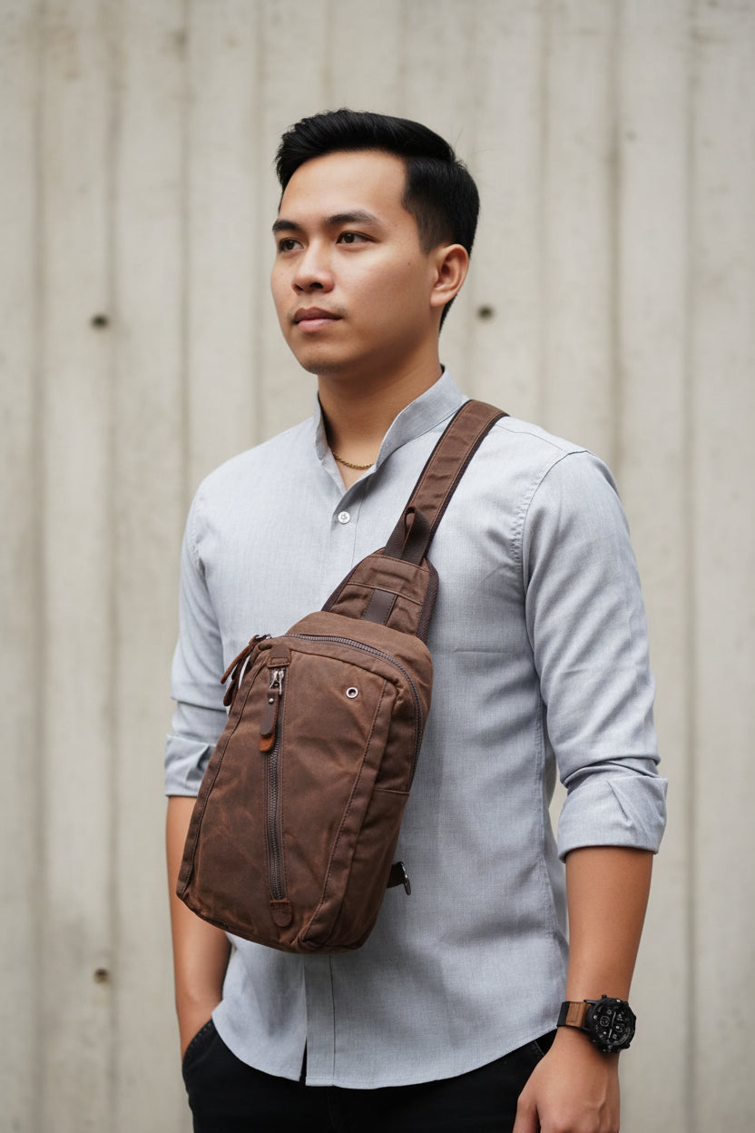 Sac à Dos Femme en Toile Cirée RUGVANA | Élégance Imperméable pour un Style Actif et Organisé 2