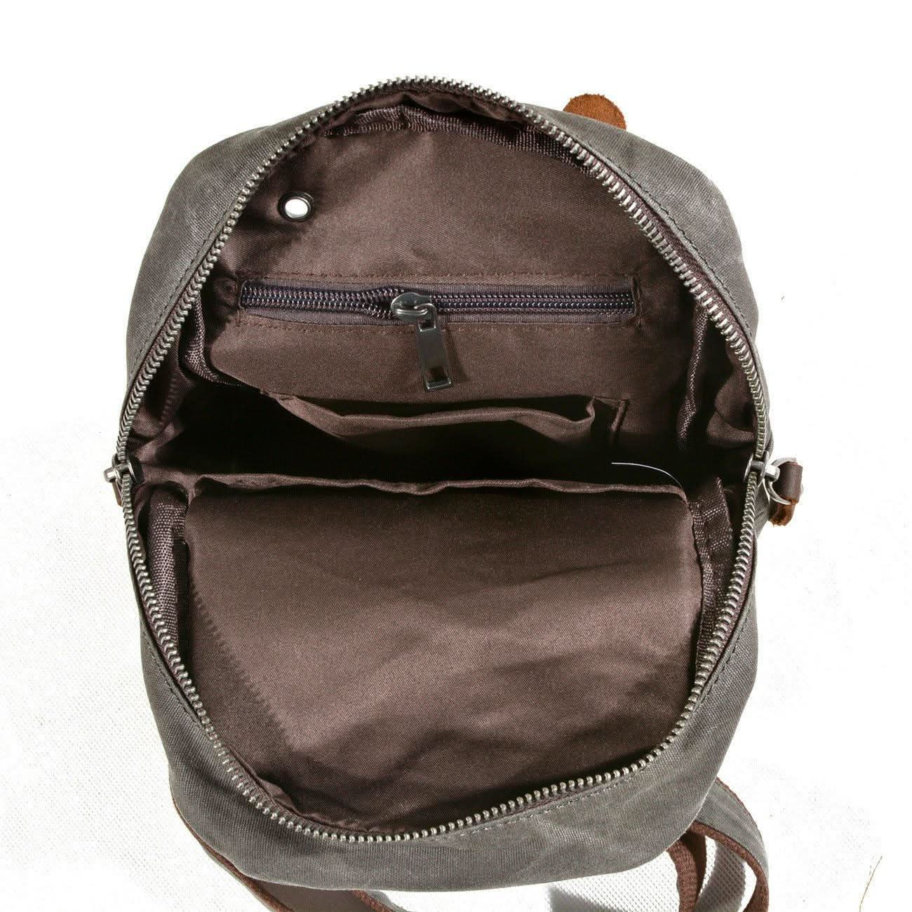 Sac à Dos Femme en Toile Cirée RUGVANA | Élégance Imperméable pour un Style Actif et Organisé 8
