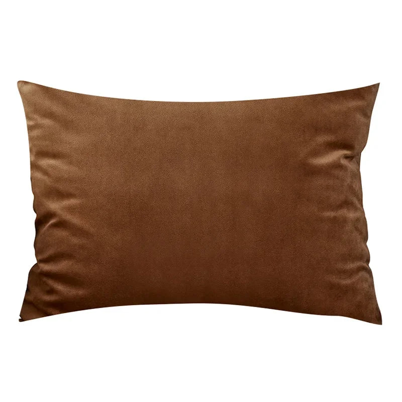 Orion Noir - Housse de Coussin en Velours Luxe