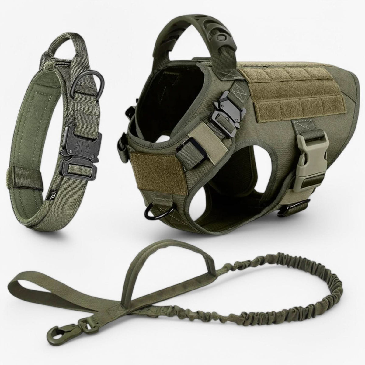 Nylon Vest Dog Harness with Handle and Reflectors
