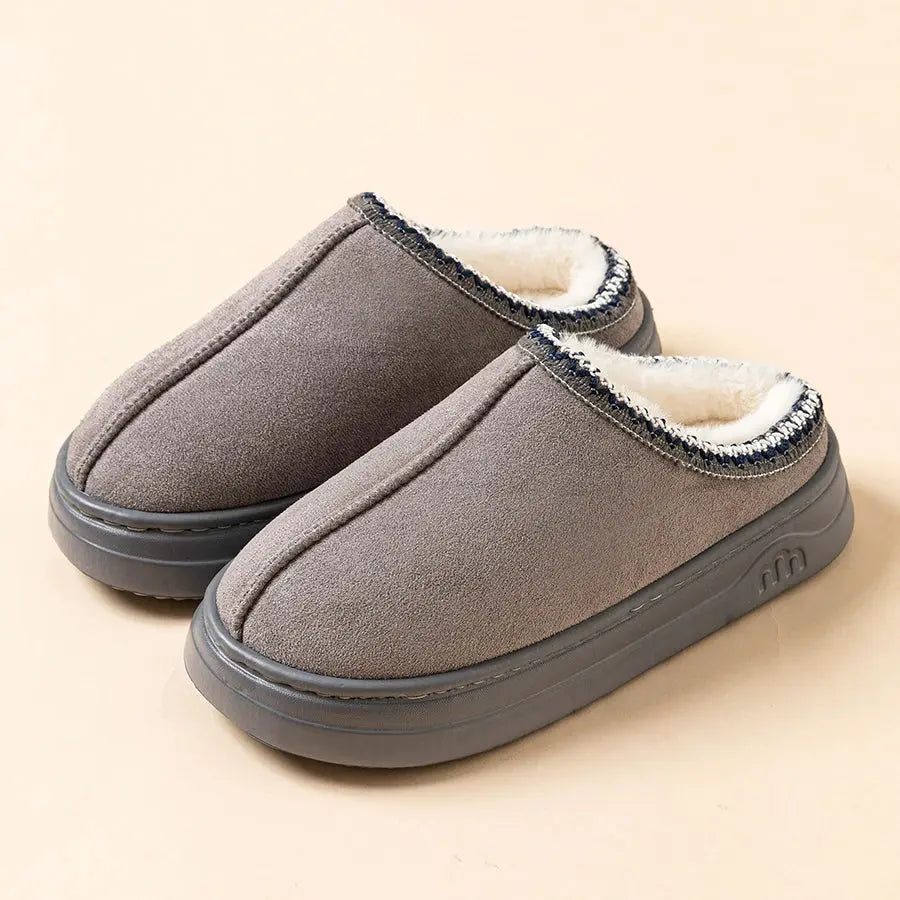 Unisex Fuzzy House Slippers with Anti-Slip Sole