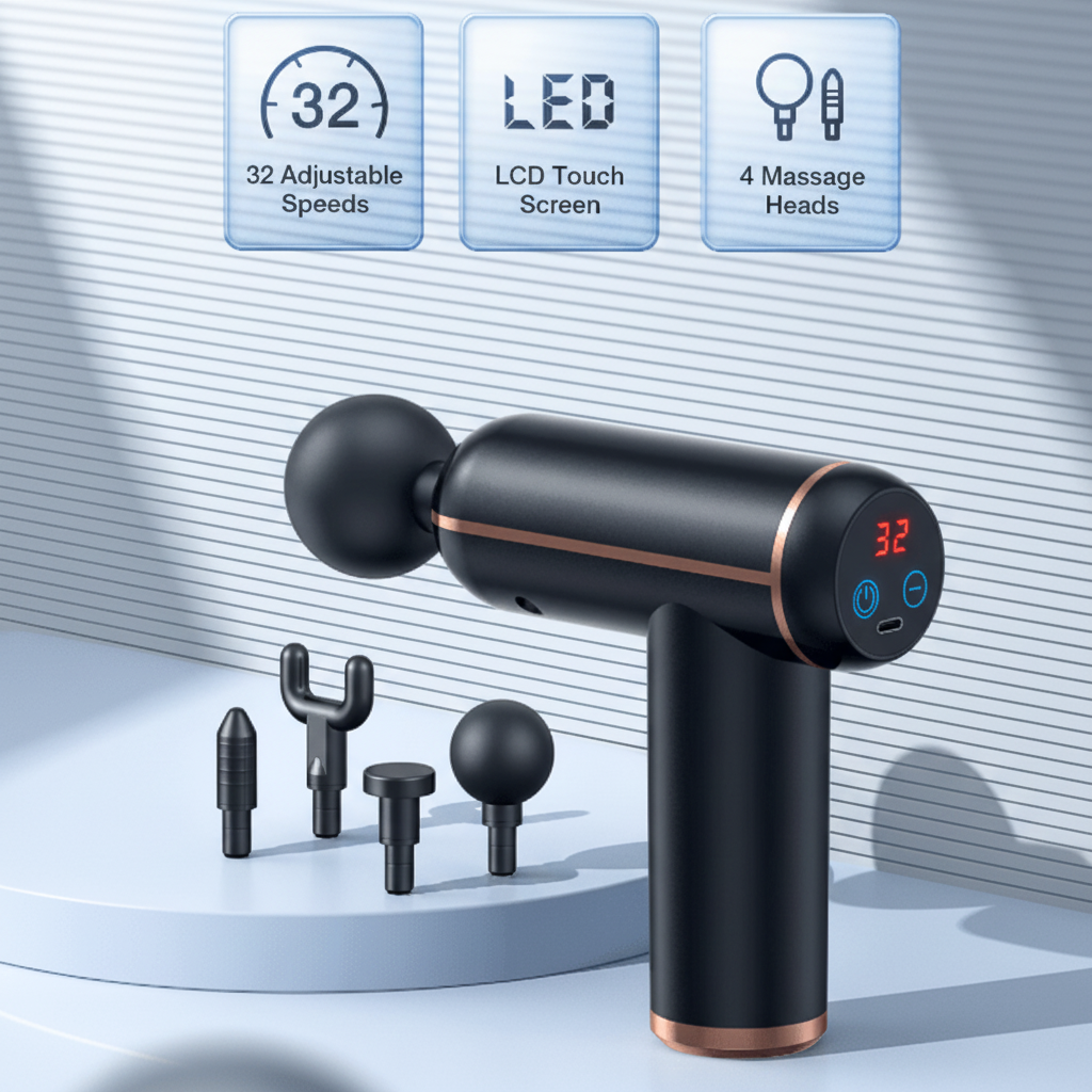 Noseglow Pistolet de Massage Portable Maison Elmora