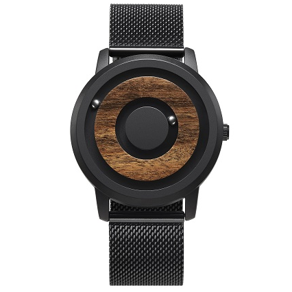 Montre en bois minimaliste à cadran sans index