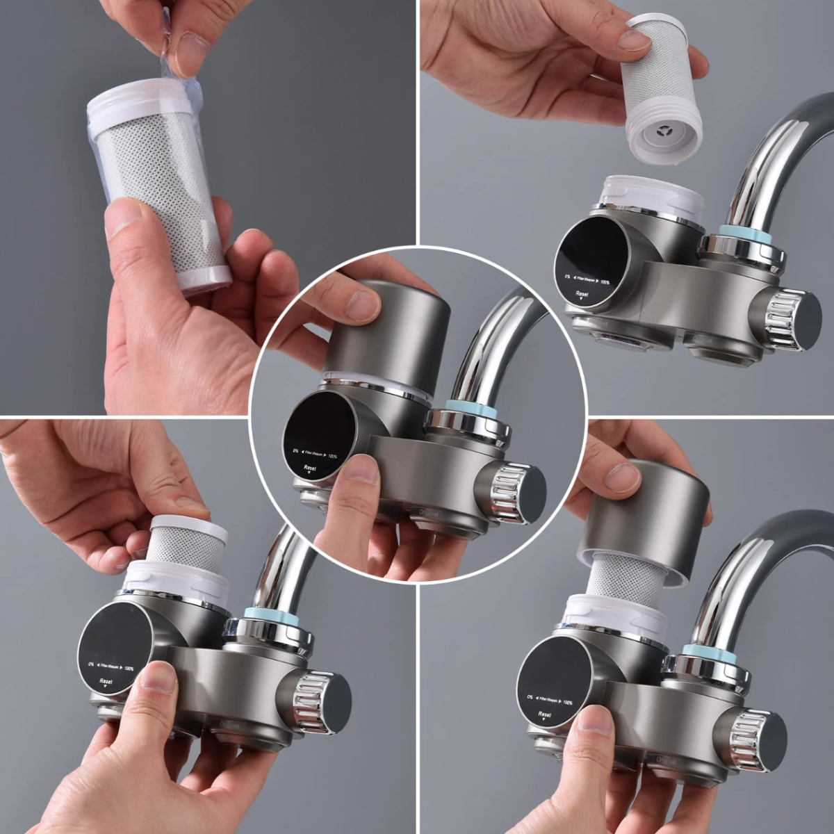 Filtre à Eau pour Robinet avec Écran LED