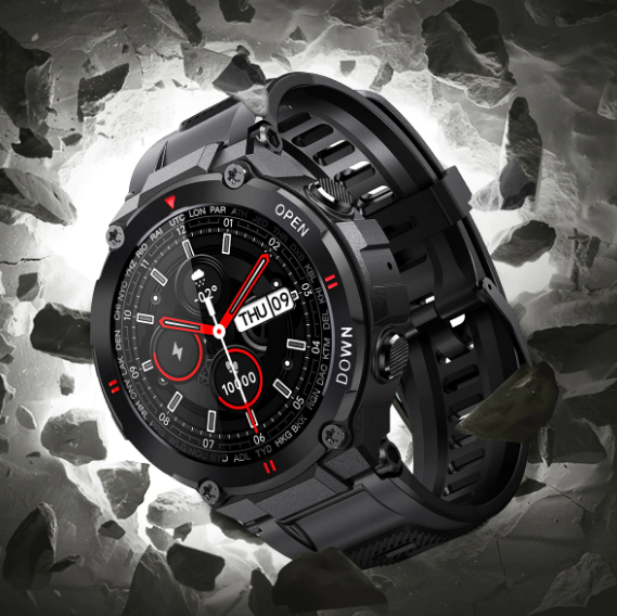 Montre connectée de course pour homme avec appel Bluetooth