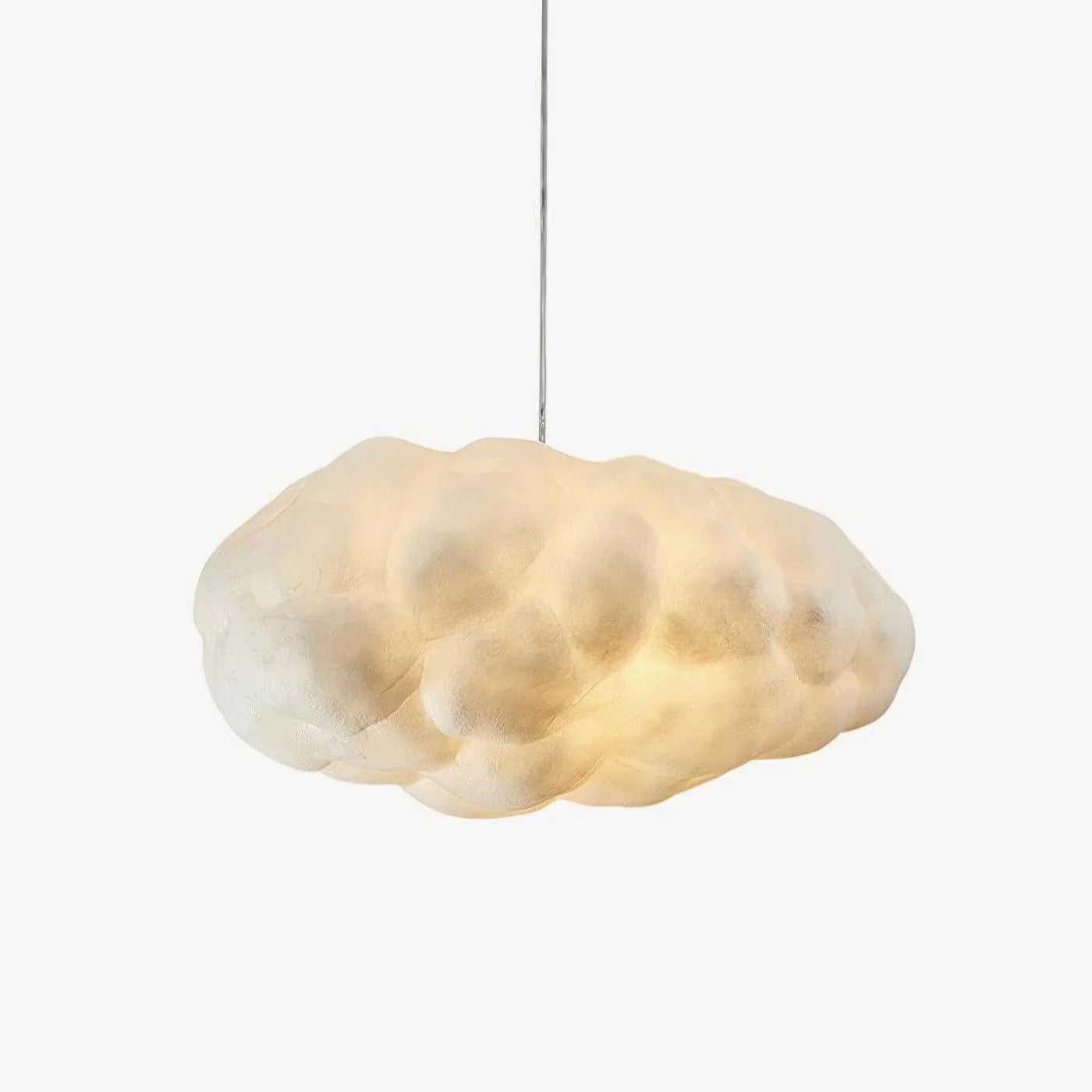 Sculptural PVC Pendant Light - Adjustable White Design 8