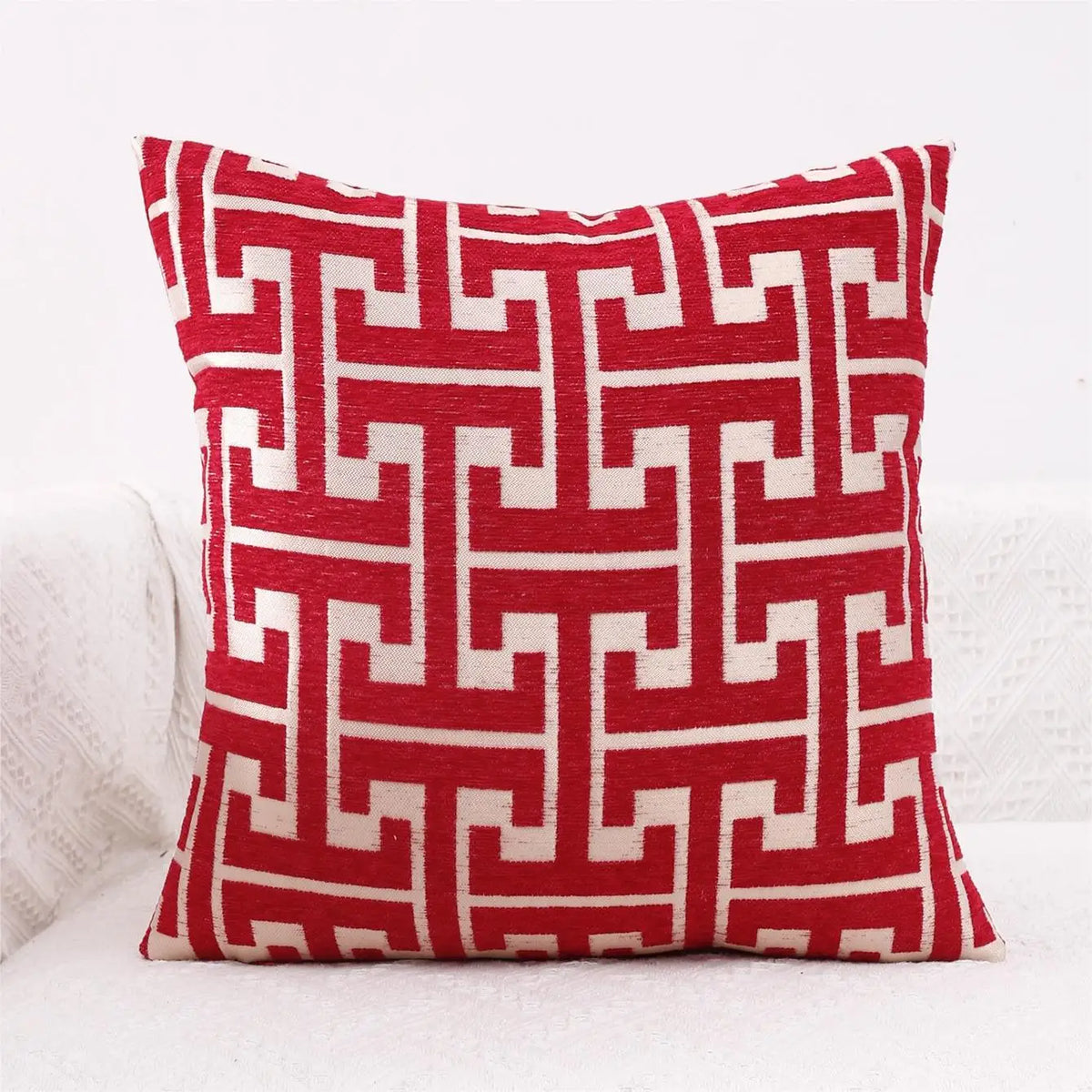 Serenite Stripe - Housse de Coussin Rayée en Coton