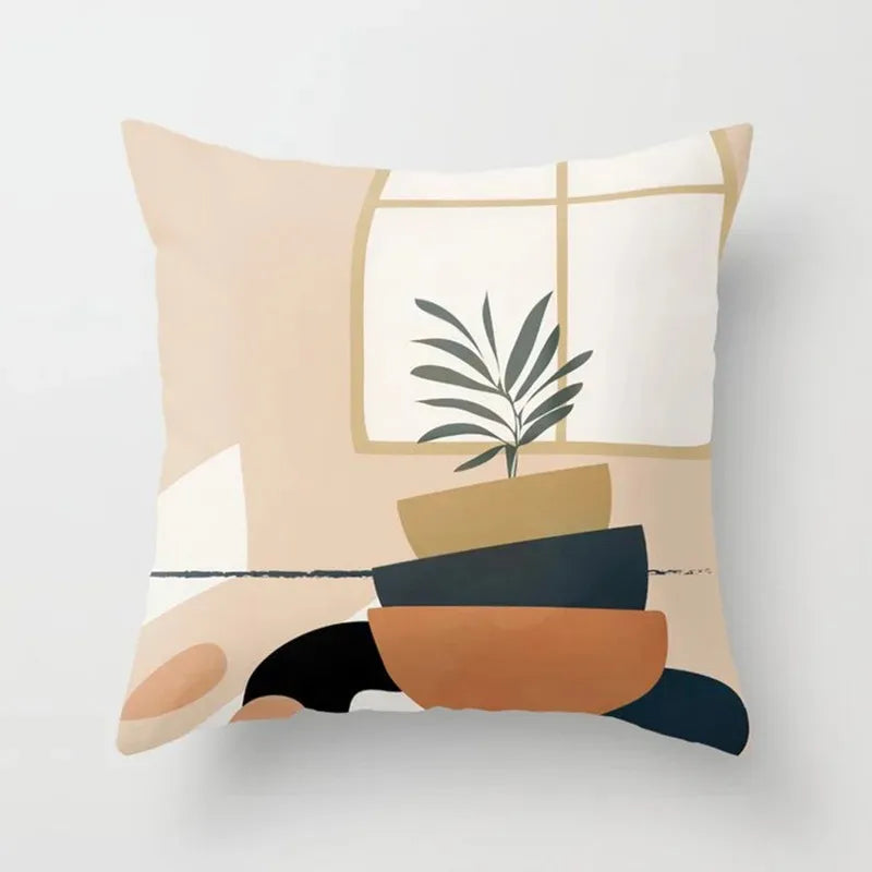 VelvetHaven - Housse de Coussin Velours Botanique