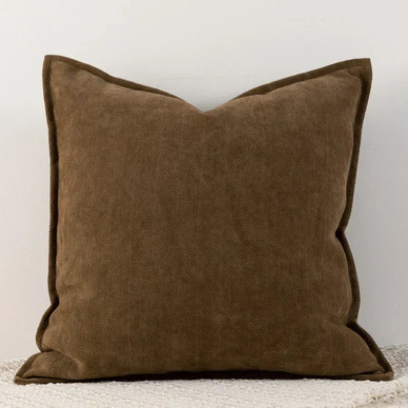 Luxe Chenille - Housse de Coussin en Chenille Unie