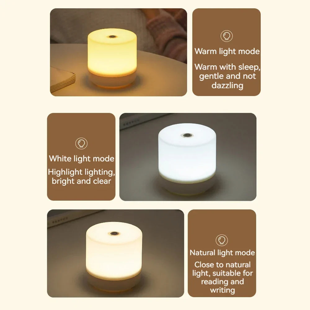 Veilleuse LED compacte à variation tactile, USB