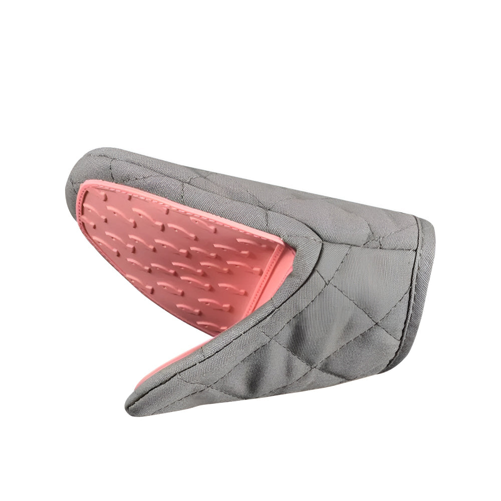 Quilted Silicone Oven Mitt with Cotton Lining