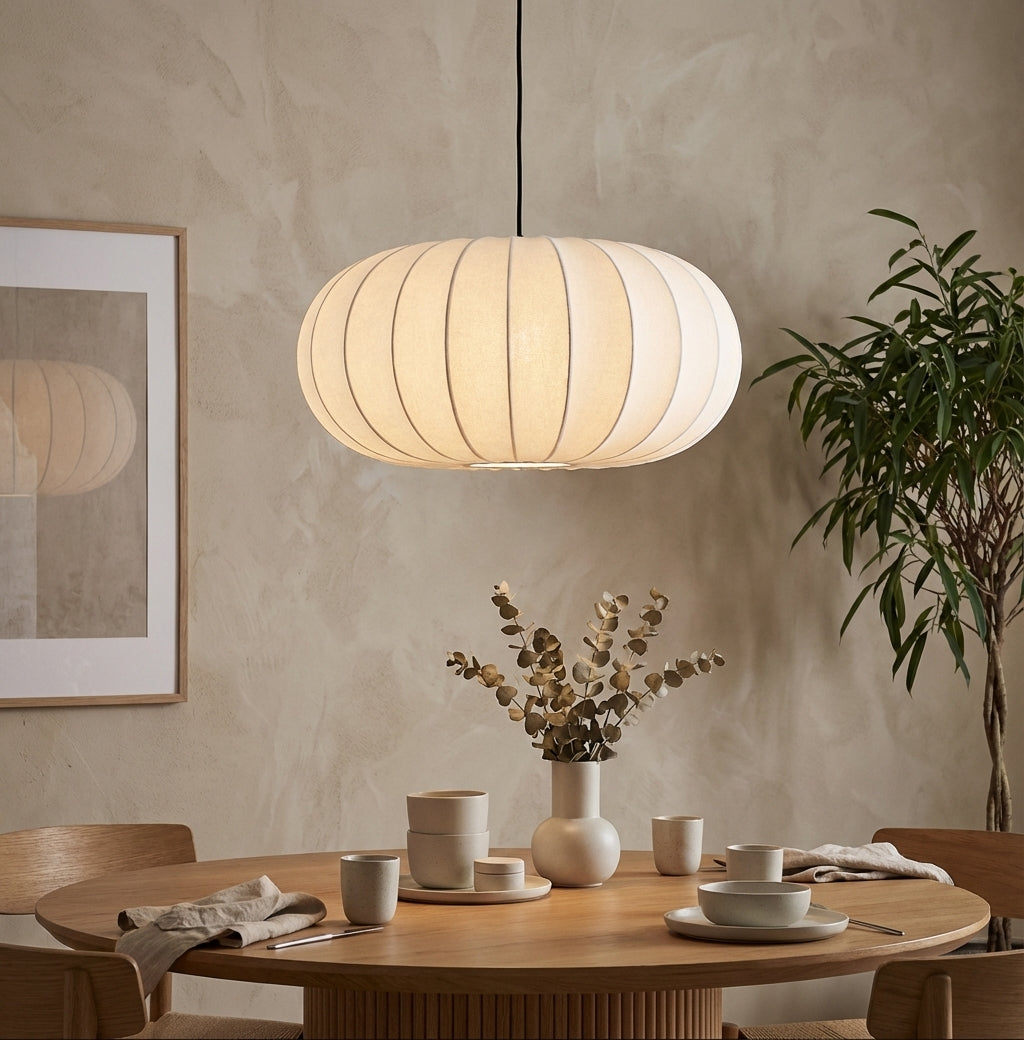 Silk Wabi-Sabi Pendant Light - Adjustable Height 5