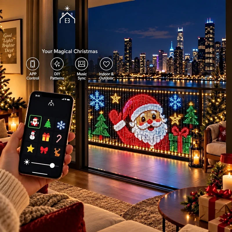 Outdoor RGBIC LED Net Lights