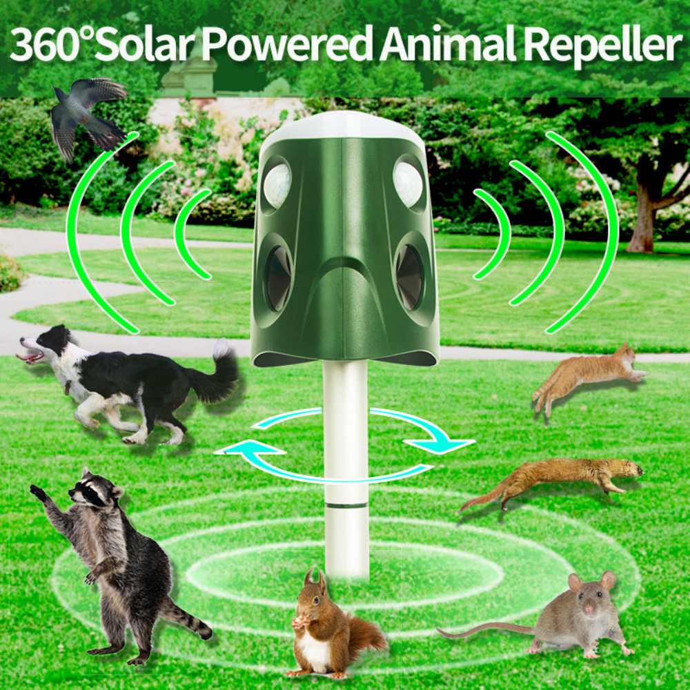 Répulsif Animaux 360° 3 en 1