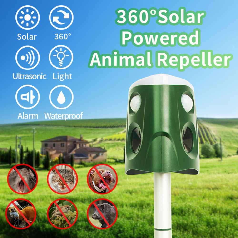 Répulsif Animaux 360° 3 en 1