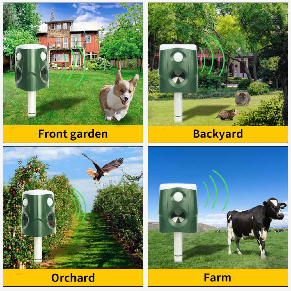 Répulsif Animaux 360° 3 en 1
