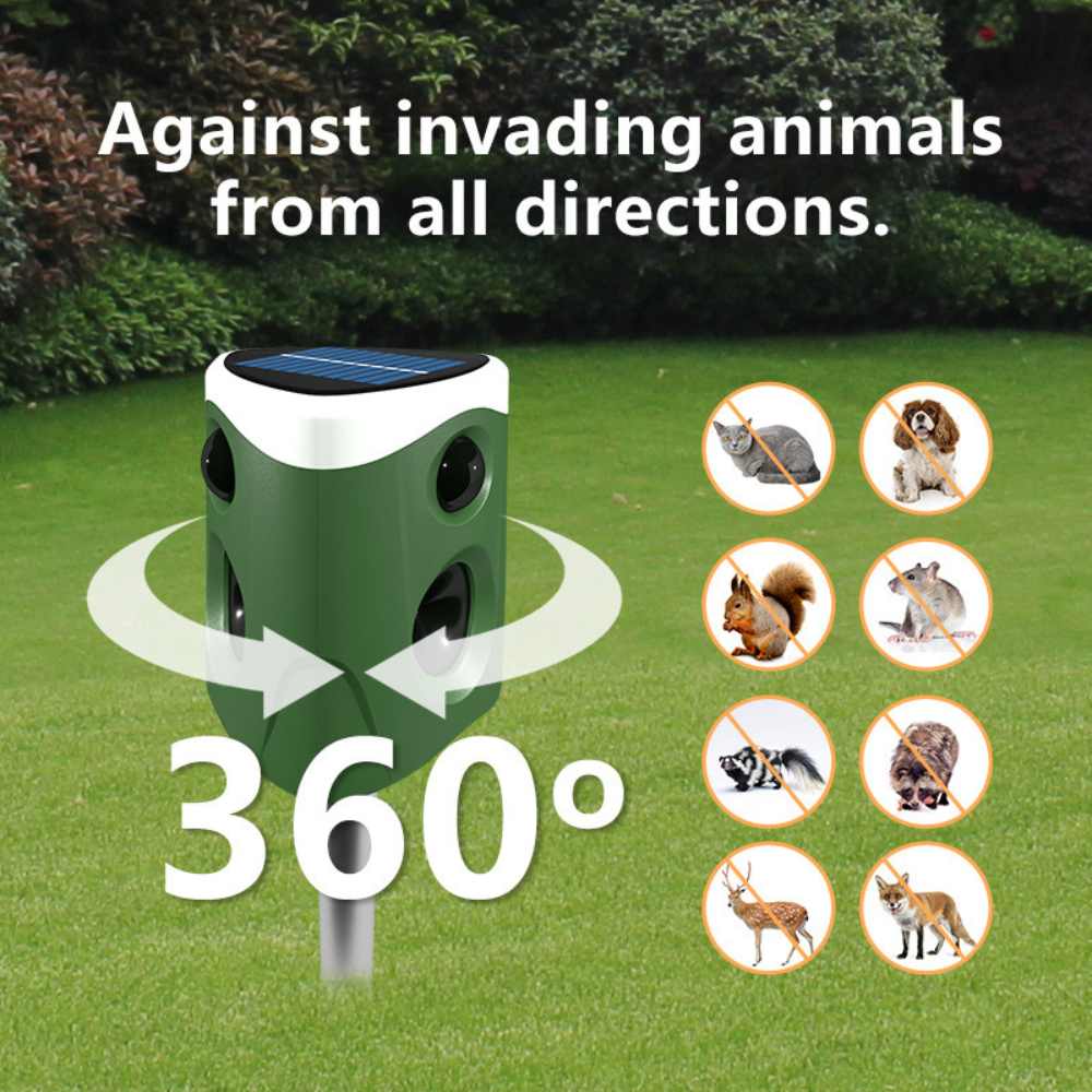 Répulsif Animaux 360° 3 en 1