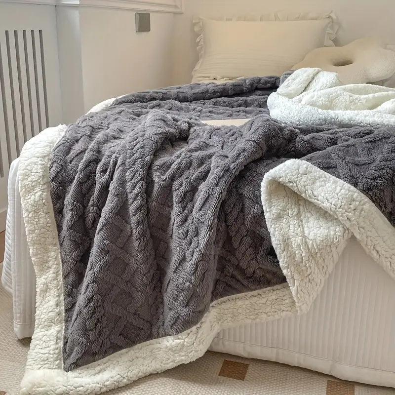 Plaid Réversible Sherpa Polaire Snuggle