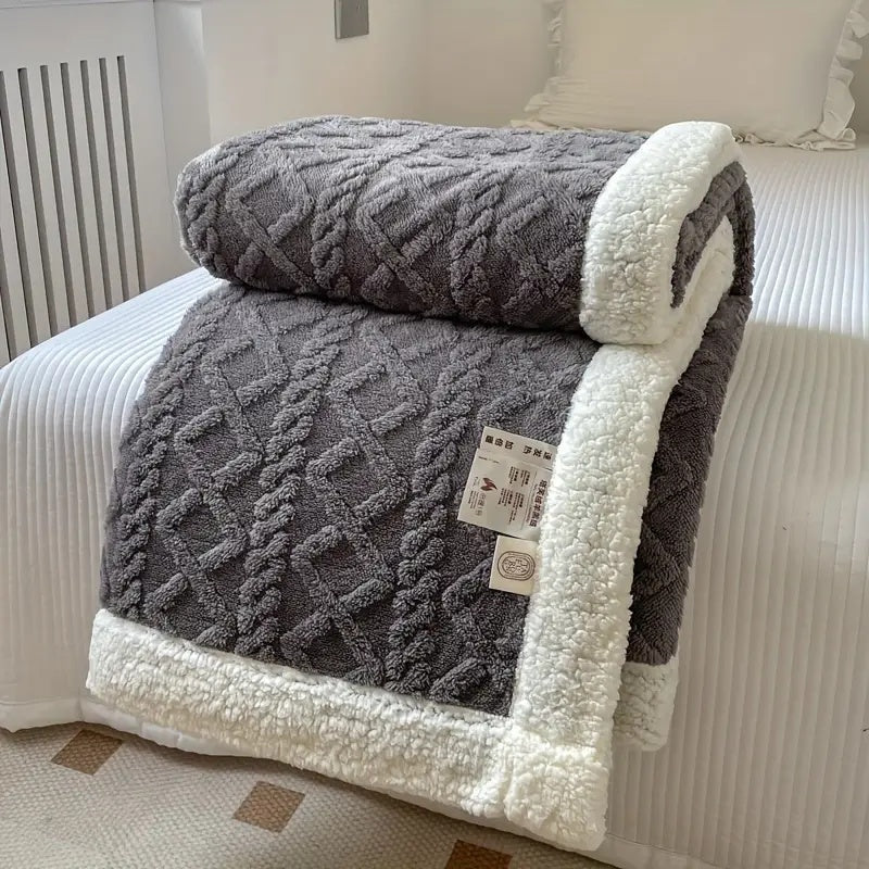 Plaid Réversible Sherpa Polaire Snuggle