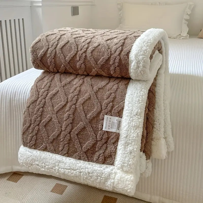 Plaid Réversible Sherpa Polaire Snuggle
