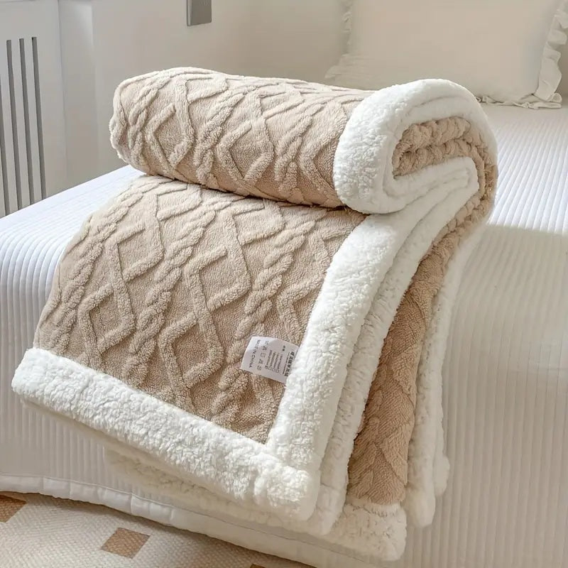 Plaid Réversible Sherpa Polaire Snuggle