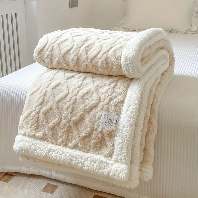 Plaid Réversible Sherpa Polaire Snuggle