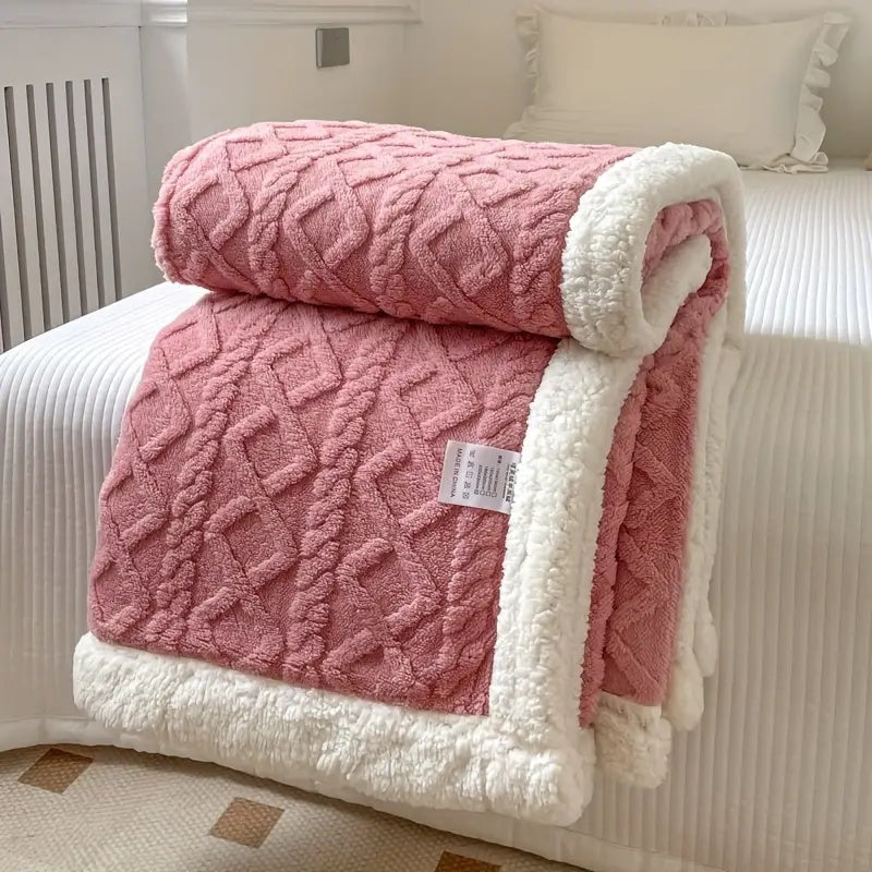 Plaid Réversible Sherpa Polaire Snuggle