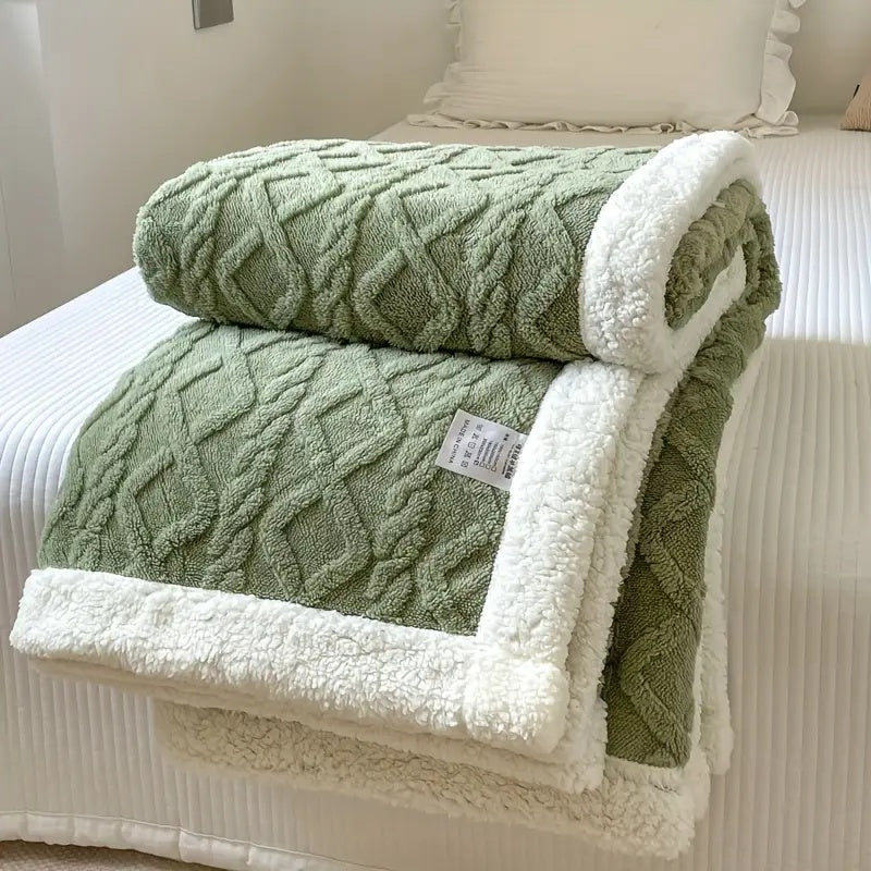 Plaid Réversible Sherpa Polaire Snuggle