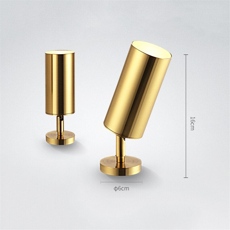 Spot Lumineux Plafond : Élégance Naturelle en Lumière – Laiton Doré 3