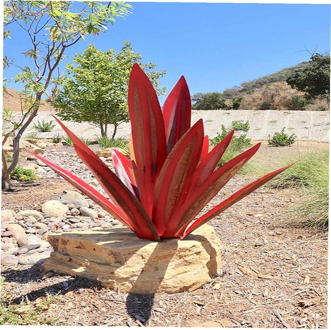 Statue de Jardin en Métal Agave | Élégance Naturelle et Durable pour Décoration Intérieure et Extérieure 1