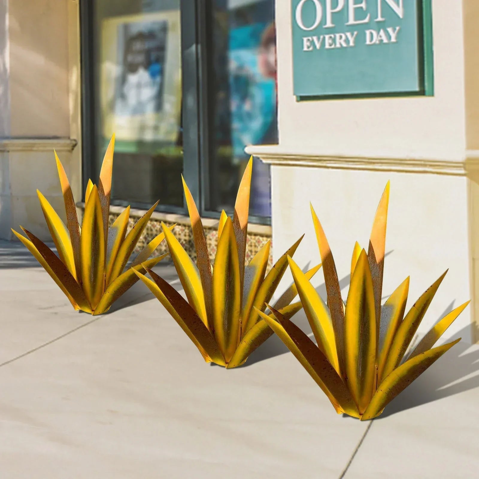 Statue de Jardin en Métal Agave | Élégance Naturelle et Durable pour Décoration Intérieure et Extérieure 2