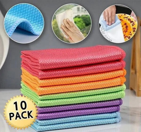 Reusable Cleaning Cloths, Pack of 5 or 10