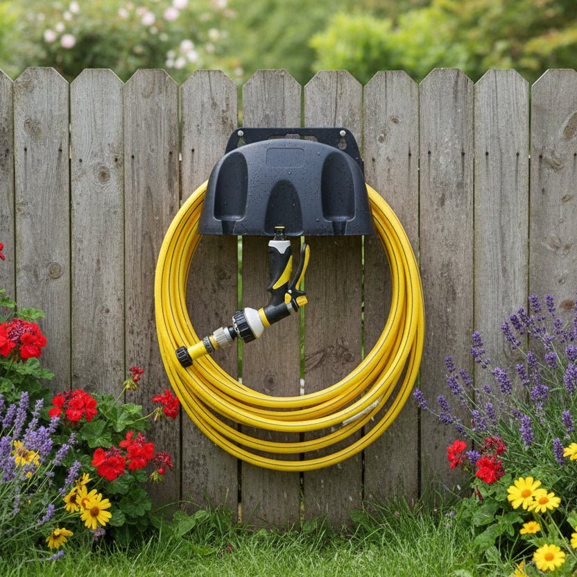 Support Mural Pour Tuyau Arrosage en ABS | Rangement Élégant et Pratique pour un Jardin Organisé 4