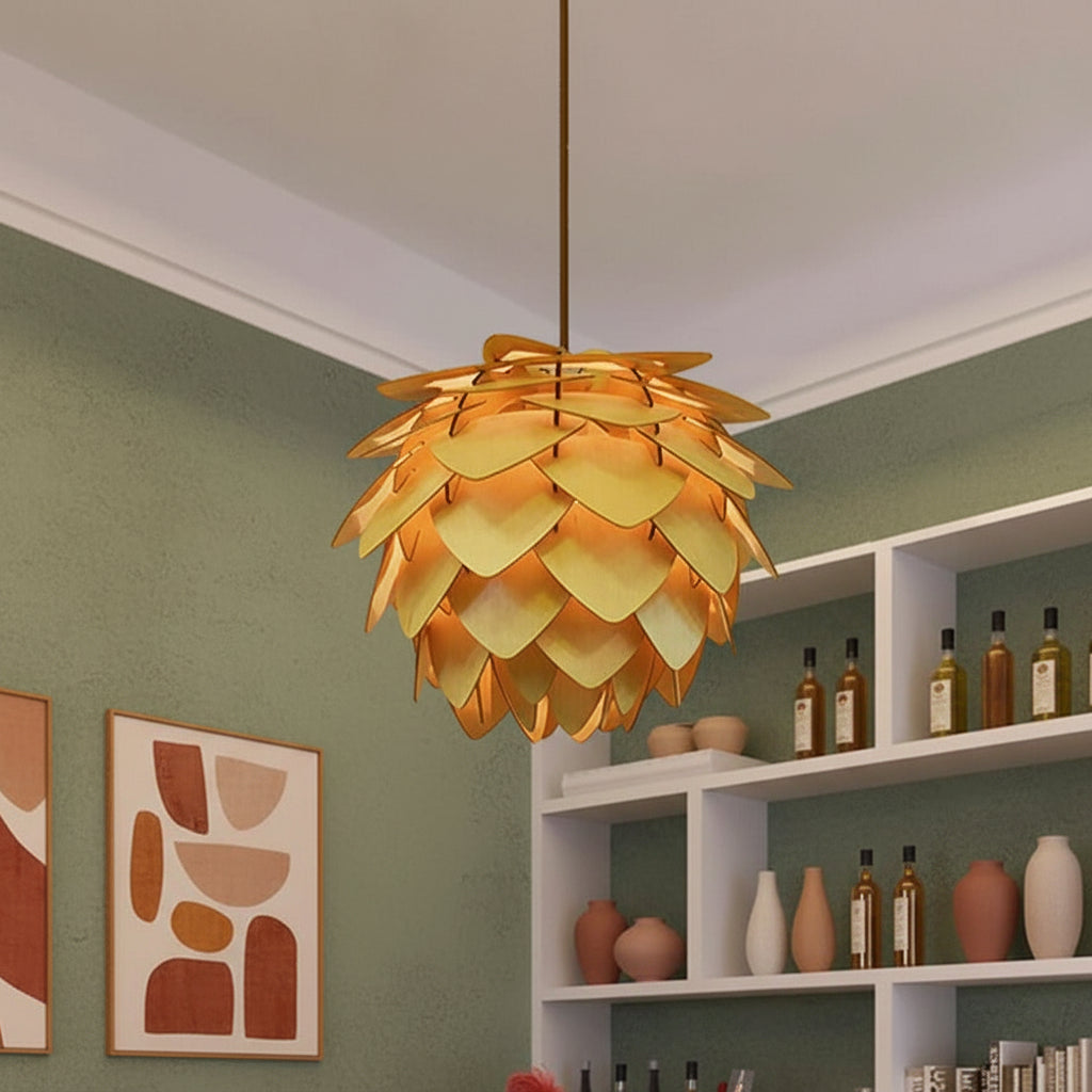 Suspension Bois : Élégance Naturelle en Lumière – Design Unique 0