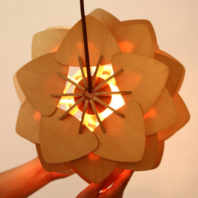 Suspension Bois : Élégance Naturelle en Lumière – Design Unique 7