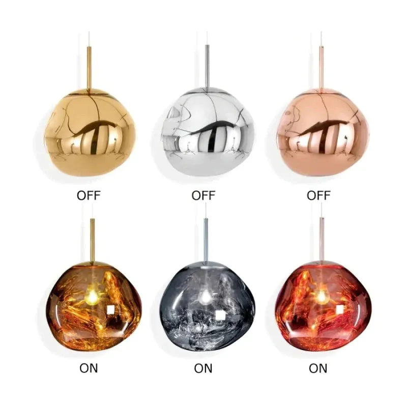 Suspension Design Organique en Verre Translucide | Élégance Contemporaine pour une Ambiance Accueillante 4