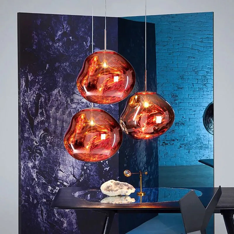 Suspension Design Organique en Verre Translucide | Élégance Contemporaine pour une Ambiance Accueillante 6